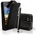 Samsung I9070 Galaxy S Advance Flip Калъф Черен + Протектор
