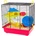 INTER-ZOO Pet Products Клетка за гризачи TEDDY 1 COLOR с тунел 36 x 24 x 37 cm ЧЕРВЕНА