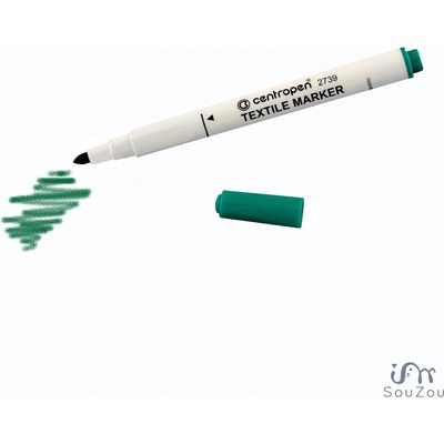 Centropen fix na textil zelená