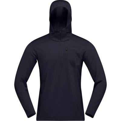 Norrøna Мъжки поларен пуловер Norrøna Falketind Warm1 Hood Fleece jumper - Caviar Black (005-7092-0112)