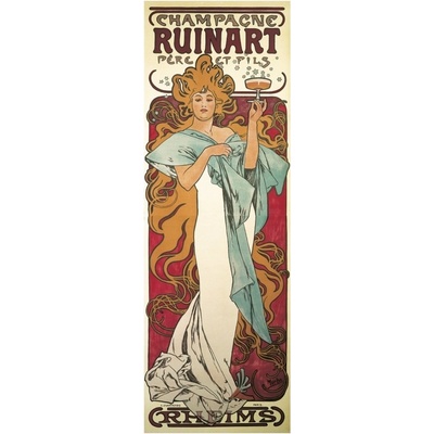 Pohľad Alfons Mucha – Champagne Ruinart dlhý