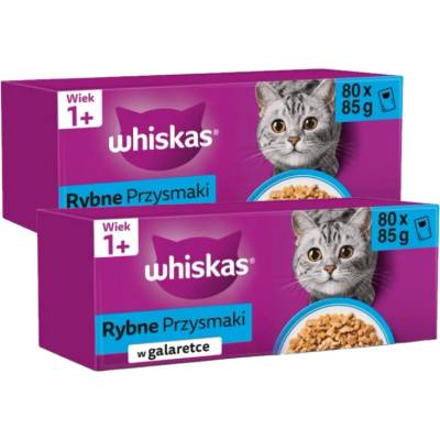 Whiskas Adult Rybí pochoutky v želé 160x85 g