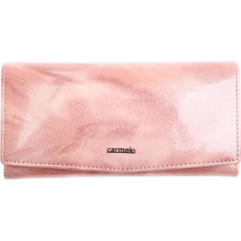 Carmelo Velká dámská kožená peněženka 2109 P růžová
