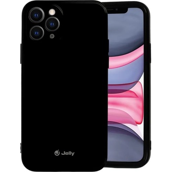 IPhone Силиконов кейс Jelly за IPhone 11 Pro, със силиконова защита около камерите, Черен (4143)