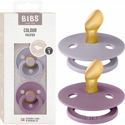 Bibs Colour anatomické cumlíky kaučuk 2ks Fossil grey Mauve