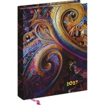 REALSYSTEM Дневник за срокове REALSYSTEM Librobello за дами B/6, ежедневен, с бели страници, „Фрактал 2027 (5421-60)