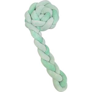 KikkaBoo Плетен плюшен обиколник 180см 3 плитки (12см) Mint (41109050140) - salemax