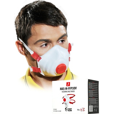 Reis MAS M Protiprachová polomaska FFP3DV s ventilom 10 ks