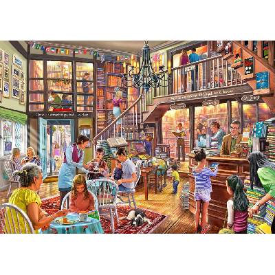 Bluebird Puzzle - Puzzle Steve Crisp: Bookshop Tearoom - 2 000 piese