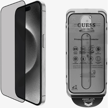 GUESS Tvrzené Sklo 2.5D PRIVACY pro iPhone 16 Pro Black Калъф за телефон Guess | Lilav | ЖЕНИ | UNI