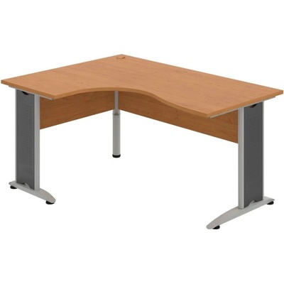 OFFICE PRO s.r.o. HOBIS kancelársky stôl pracovný tvarový, ergo pravý - CE 2005 P, jelša