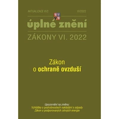 Aktualizace VI/2 - Zákon o ochraně ovzduší - Poradce s.r.o.