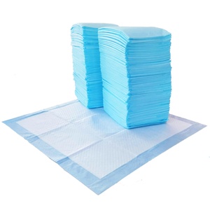 Amazon Basics Puppy Training Pads, Leakproof, Scented, 5-Layer, 100 Count, Blue/White - TRP100RS (TRP100RS)