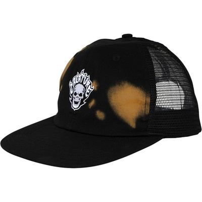 CREATURE Bonehead Flame Wash Mesh Trucker Unstructured Greasy Black 159868
