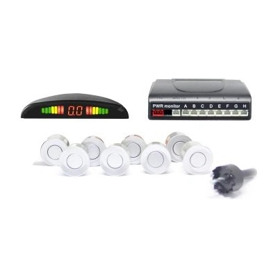 Парктроник с 8 сензора и led дисплей - сребристи датчици