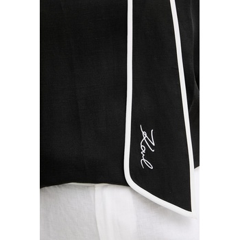 KARL LAGERFELD блуза дамска с добавен лен (B2W11015)