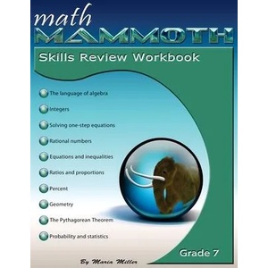 Math Mammoth Grade 7 Skills Review Workbook | Taina M. Miller (ISBN: 9781942715764)