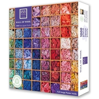 Flame Tree Пъзел Flame Tree от 1000 части - Цветна палитра от вълна (9781804173169)