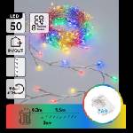 Aigostar - LED външна коледна гирлянда 50xLED/8 функции 3xAA 1, 8m IP44 многоцветна (AI3100)