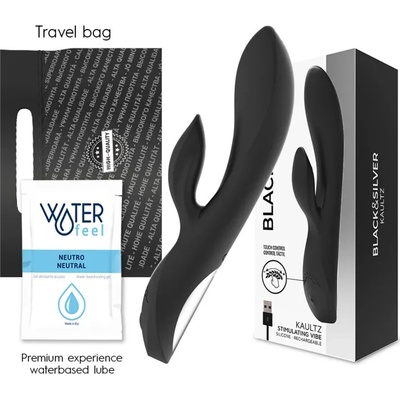 BLACK & SILVER KAULTZ VIBRATOR TOUCH CONTROL