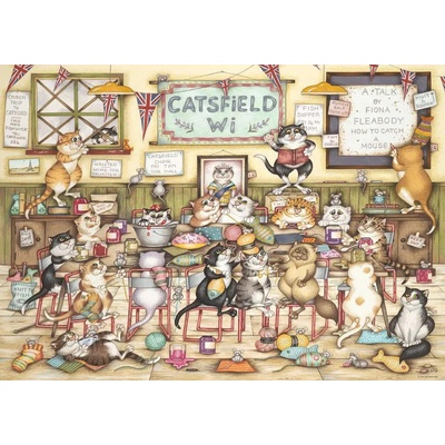 Ravensburger Vintage č. 20 Crazy Cats ... v dámském klubu 1000 dílků