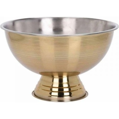 EH Excellent Houseware Dekorativní mísa z nerezové oceli, 39,5 cm, zlatá