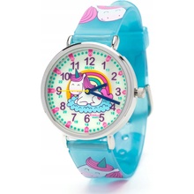 Kiddus Time Teacher Happy Unicorn so svietiacimi ručičkami