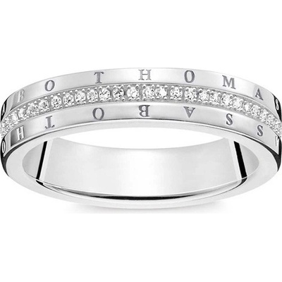 Thomas Sabo Prsten Klasický bílý D TR0026 725 14 50 Sterling Silver 925 Sterling silver