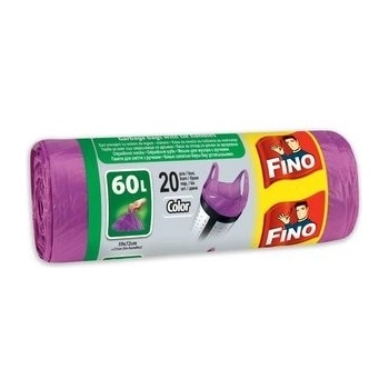 Fino Vrecia zaväzovacie Color 60l 13 µm 20 ks fialové