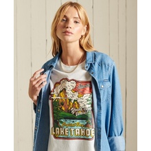 Superdry dámske tričko Heritage Mountain Krémová