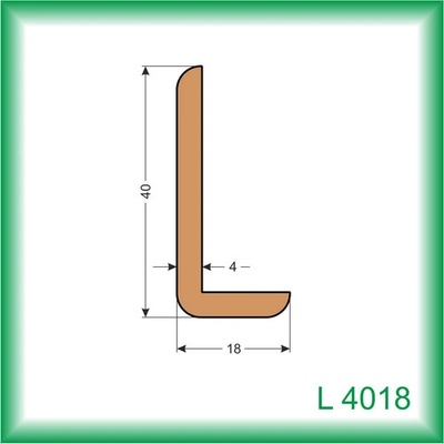 Kodrefa Drevená lišta L 4018 2m