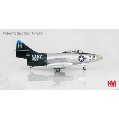 Fly Hobby Master F9F-5 Panther USN VF-153 Blue Tail Flies H312 Blue Tail USS Princeton Korea 1953 1:48