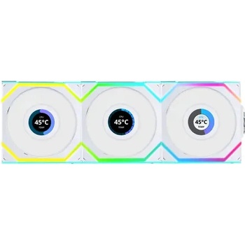 Lian Li UNI FAN SL Wireless LCD 120 Reverse Blade White 3 ks 12RSLLCD1W3W