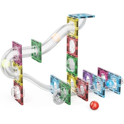 Bavytoy Magnetická stavebnice Průhledná 42 ks