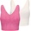 Slazenger 2PK Bra Tank Womens - Raspberry/Sugar