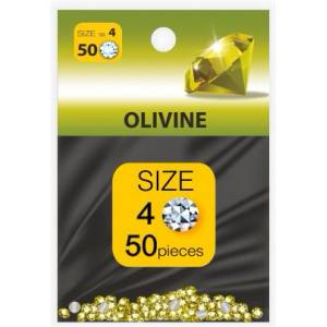 Декоративни камъчета за маникюр olivine, 1.6 мм ss4, пакет 50 бр (der3184)