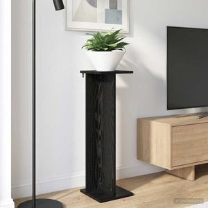 vidaXL Стойка за растения 2 бр. Черен дъб 25 x 25, 5 x 80, 5 см (899645)