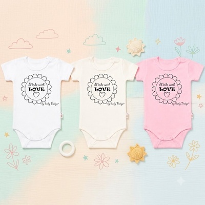 Baby Nellys Body pre bábätko Eda krátky rukáv