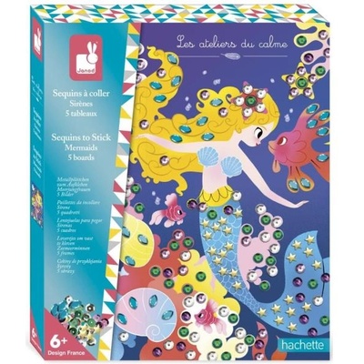 Janod Atelier Комплект Maxi Картини с пайети Русалки от 6 години