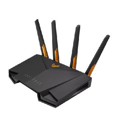 Gaming Wireless Router, TUF Gaming AX3000 V2, AX3000, Dual-Band, Quad-Core 1.7GHz CPU, 256MB/512MB Flash/RAM, 2.5G port, AiProtection Pro, Adaptive QoS, VPN Fusion, IPTV, OFDMA, Beamforming, Link (90IG0790-MO3B00)