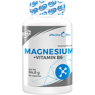 6PAK Nutrition Magnesium + Vitamin B6 [90 капсули]