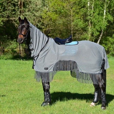 BUSSE Deka jezdecká Moskito-Fransen III proti hmyzu s krkem grey anthracite – Sleviste.cz
