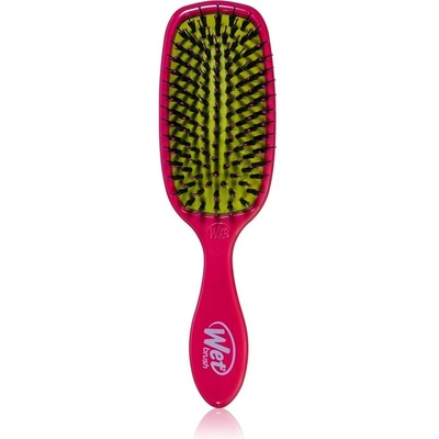 Wet Brush Shine Enhancer Růžový kartáč z kančích štětin, dodává lesk a vyhlazuje