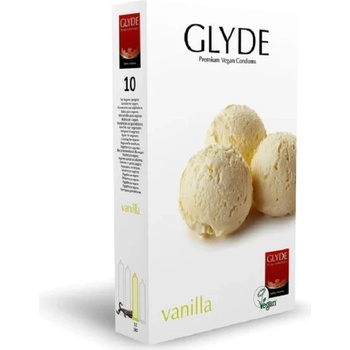 GLYDE 10 бр. Веган презервативи с аромат на ванилия Glyde Vanilla