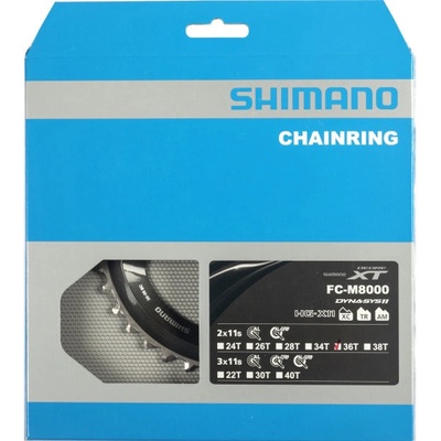 Shimano Převodník 36z Shimano XT FC-M8000 2x11 4 díry – Zboží Mobilmania