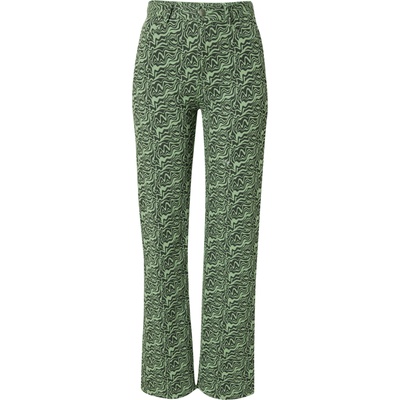Monki Панталон зелено, размер 40