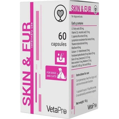 VetaPro Skin & Fur 60 kapsúl