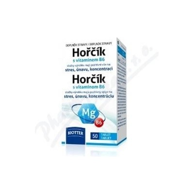 Biotter Hořčík 125 mg s Vitamínem B6 50 tablet