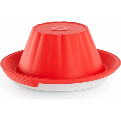 Lékué Forma na pudink 24 cm červená silikon