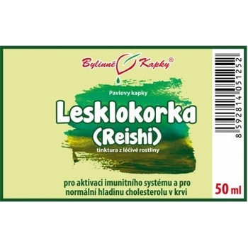 Bylinné kapky Lesklokorka Reishi tinktura 50 ml